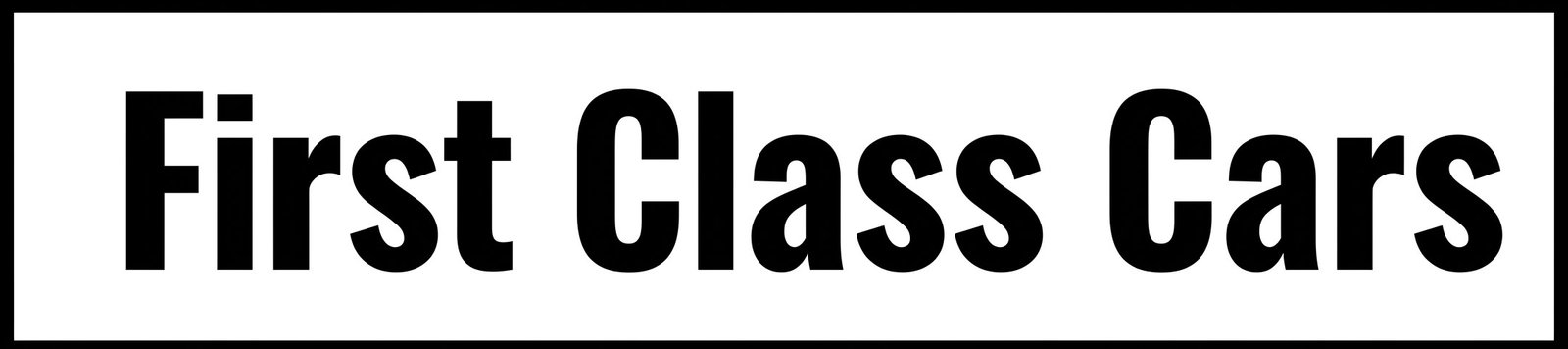 first class cars